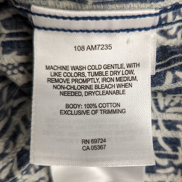 Columbia* Men's Short Sleeve Button Down Curved Hem Chest Pocket Shirt~ Large - Picture 4 of 10